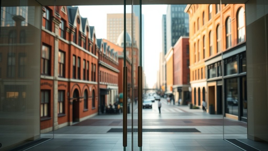 Glass Doors High Town