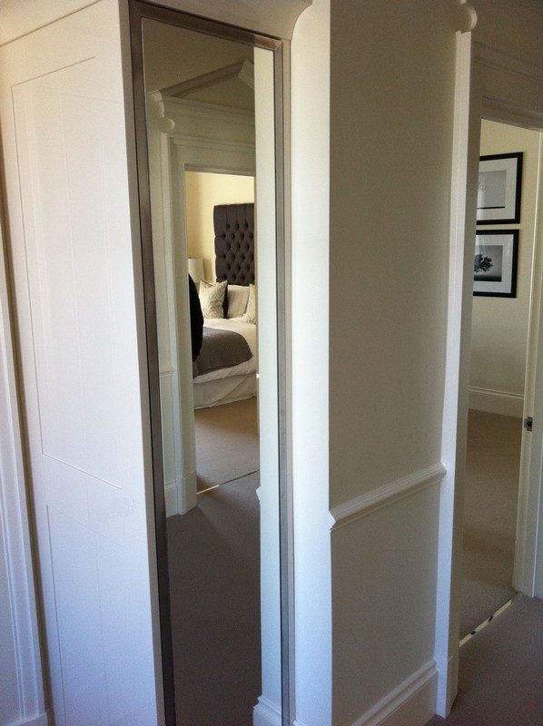 Full-length wardrobe mirror fitted in Luton home