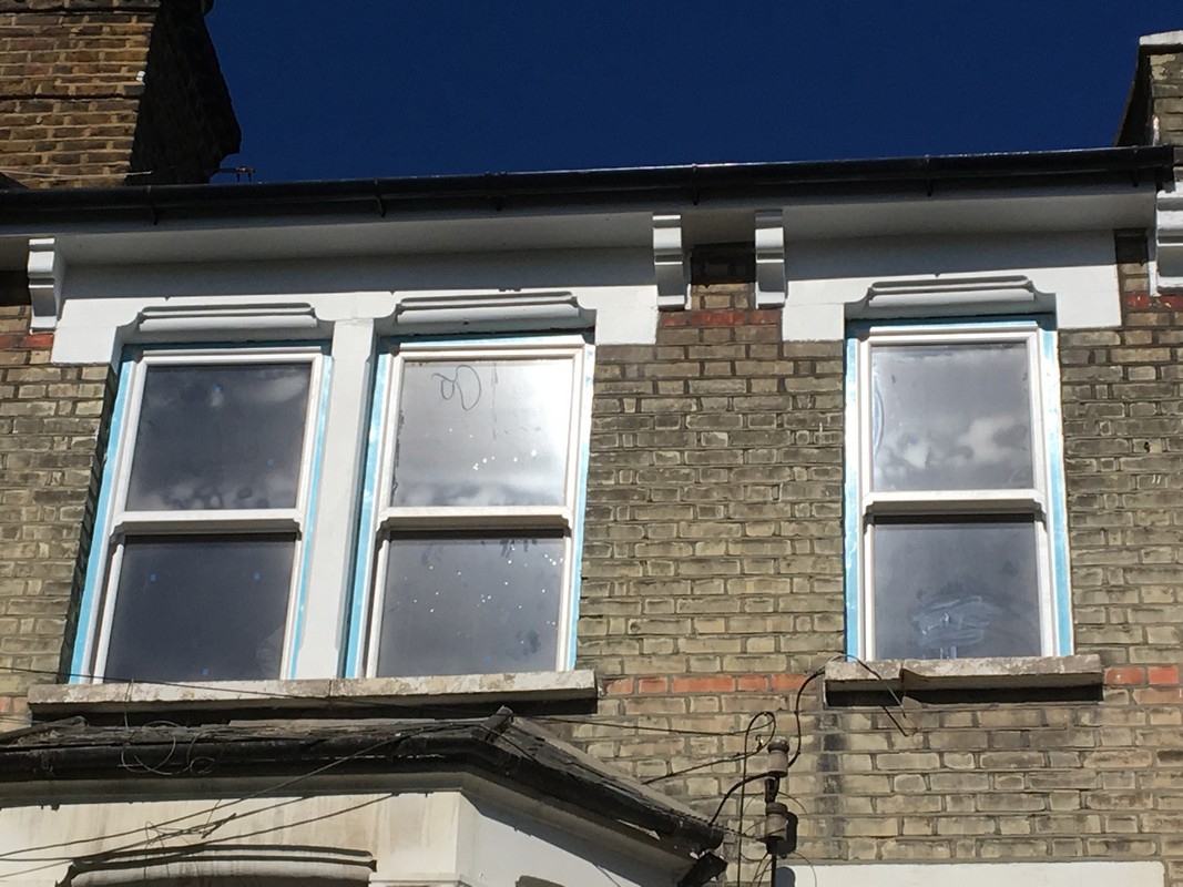 New uPVC sash windows fitted on Victorian terrace in Luton